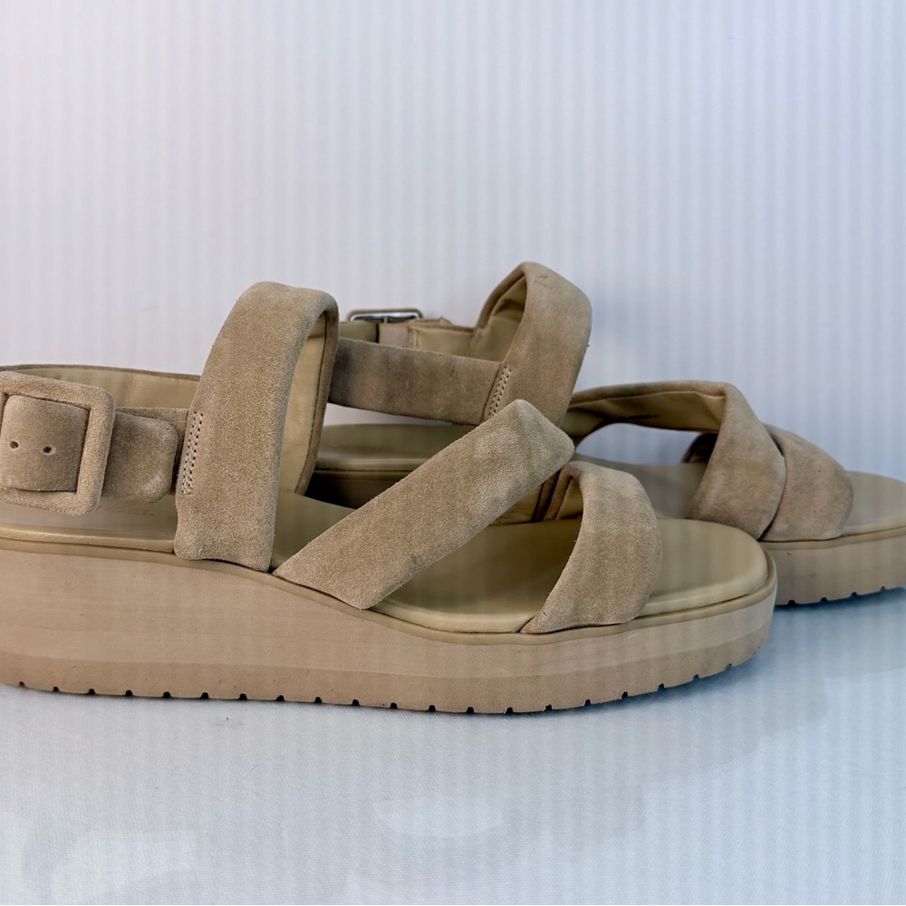 Size 10 Vince Tan Wedge Sandals Nordstrom NWOT Reg$110 Now$27